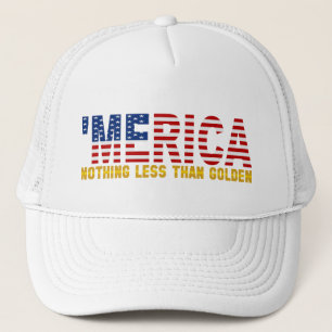 'MERICA "nichts kleiner als goldener" Truckerkappe