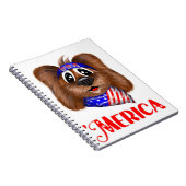 Merica Niedlich Dog Notizblock (Rechte Seite)