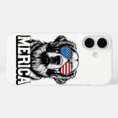Merica - Patriotic Golden Retriever Case-Mate iPhone Hülle (Rückseite (Horizontal))