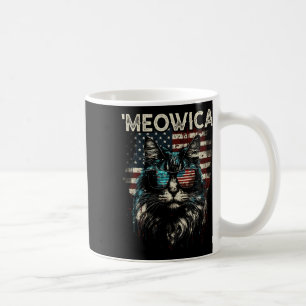 Merica Patriotic Maine Coon Cat Kaffeetasse