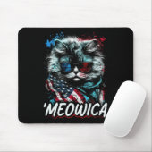 Merica Patriotic Persian Cat Mousepad (Mit Mouse)