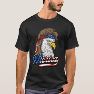Merica Patriotic USA Adle of Freedom 4. Juli T-Shirt