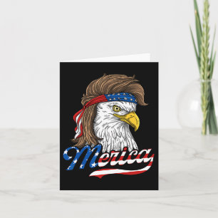 Merica - Patriotischer amerikanischer Adler der Fr Karte