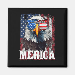 Merica - Patriotischer amerikanischer Adler der Fr Magnet