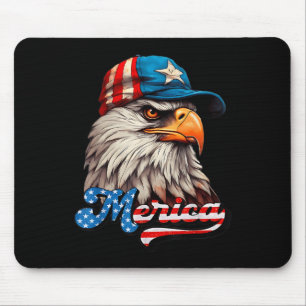 Merica - Patriotischer amerikanischer Adler der Fr Mousepad