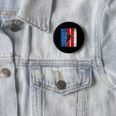 Merica Pickleball Player Usa Independence Day 4. Button (Beispiel)