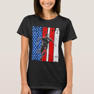Merica Pickleball Player Usa Independence Day 4. T-Shirt
