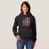 Merica Pit Bull Pun Funny Pitbull Vintag Hoodie (Vorne ganz)
