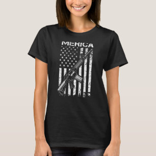 MERICA Pro Gun AR15 USA Flag 2. T-Shirt