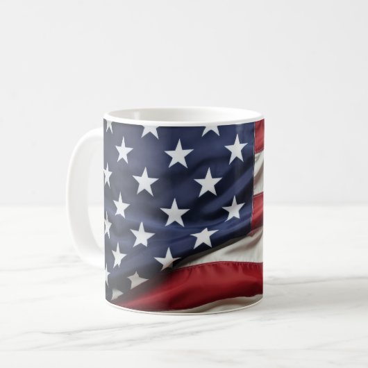 "merica Proud Flag Keramik Tasse (Vorderseite Links)