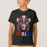 Merica Ratte Patriotisch 4. Juli Lustig Kinder Män