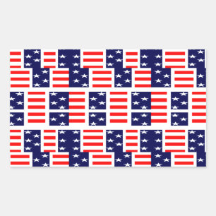 Merica Rechteckiger Aufkleber