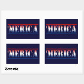 "MERICA Red White & Blue Stickers (6/Blatt) (Blatt)