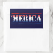 "MERICA Red White & Blue Stickers (6/Blatt) (Tasche)