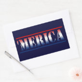 "MERICA Red White & Blue Stickers (6/Blatt) (Umschlag)