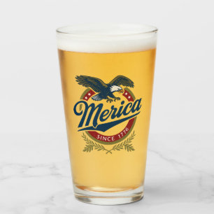 Merica Seit 1776 - Vintager Patriotic Bald Adler D Glas
