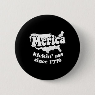 Merica seit 1776 voll krass button