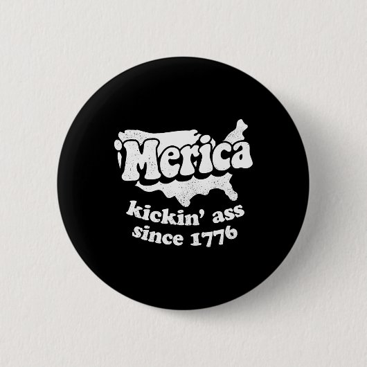 Merica seit 1776 voll krass button (Vorderseite)