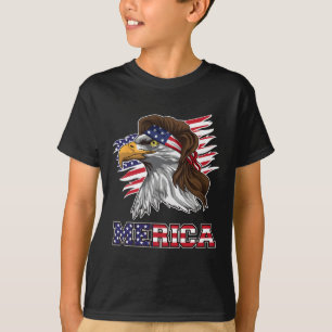Merica-Shirt Amerikanischer Ld Adler Mullet Sterne T-Shirt