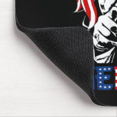 Merica Shirt glücklich 4. Juli Amerika Trump Ameri Mousepad (Ecke)