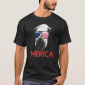 Merica Soft Coated Wheaten Terrier American Flag T-Shirt (Vorderseite)