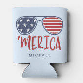 Merica Sonnenbrille Patriotic 4. Juli kann kühler Dosenkühler (Rückseite)