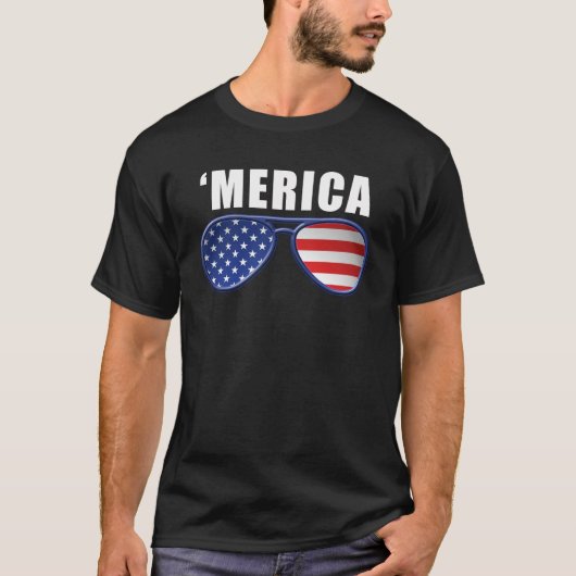 Merica Sonnenbrille - T-Shirt (Vorderseite)