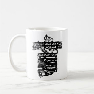 Merica Spaß America USA Funny California Kaffeetasse