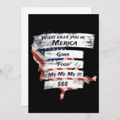 Merica Spaß America USA Funny Patriotism Einladung (Vorne/Hinten)