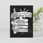 Merica Spaß America USA Funny Patriotism New York Einladung (Stehend Vorderseite)