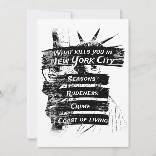 Merica Spaß America USA Funny Patriotism New York Einladung (Vorderseite)