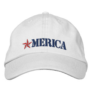 Merica Star Bestickte Baseballkappe