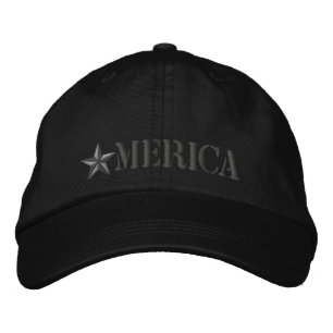 Merica Star Bestickte Baseballkappe