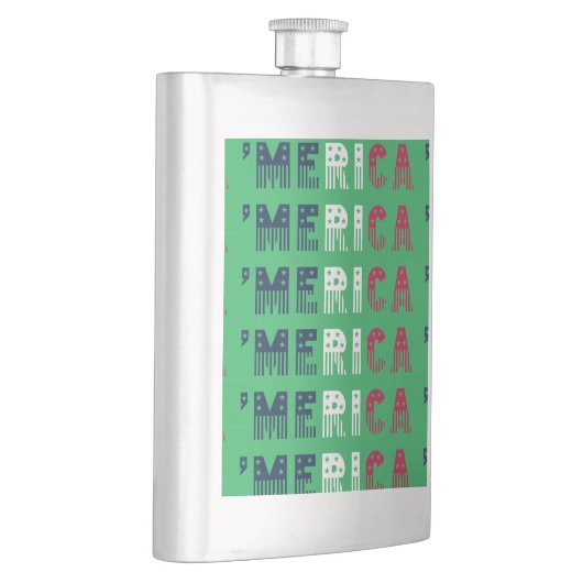 "Merica Stars + Streifen Flachmann (Rechts)