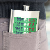 "Merica Stars + Streifen Flachmann (Beispiel)