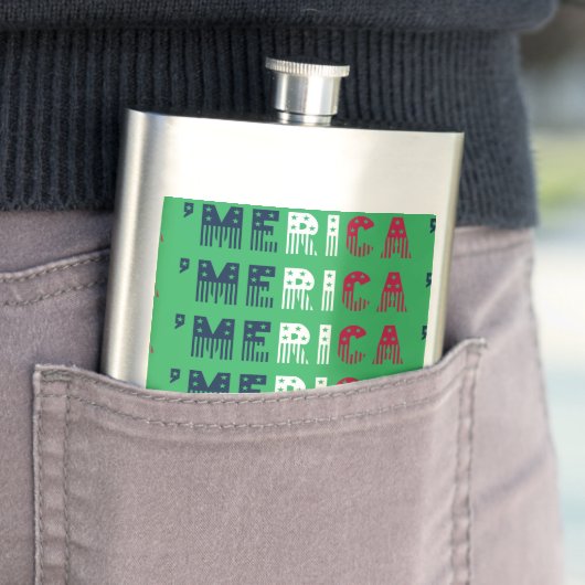 "Merica Stars + Streifen Flachmann (Beispiel)