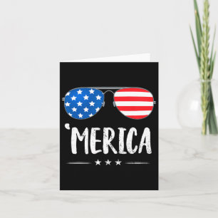 Merica Sungles 4. Juli Jungs Girls Usa Flag Pat Karte