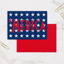 "Merica Team Cards - Rot-Weiß-Blau