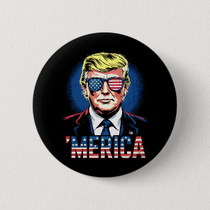 Merica Trump 4. Juli US Vintage Retro Button