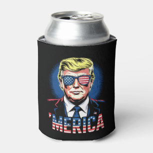 Merica Trump 4. Juli US Vintage Retro Dosenkühler