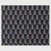 Merica Trump American Flag USA Geschenkpapier (Flach)