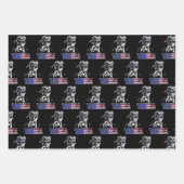 Merica Trump American Flag USA Geschenkpapier Set (Vorderseite)