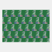 Merica Trump American Flag USA Präsident Trump Geschenkpapier Set (Vorderseite)