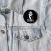 Merica Trump glücklich über den 4. Juli Trump - Am Button (Beispiel)