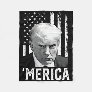 Merica Trump glücklich über den 4. Juli Trump - Am Fleecedecke
