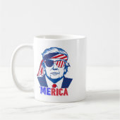 Merica Trump glücklich über den 4. Juli Trump - Am Kaffeetasse (Links)