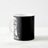 Merica Trump glücklich über den 4. Juli Trump - Am Kaffeetasse (Vorderseite Links)