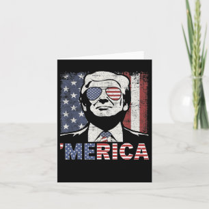 Merica Trump glücklich über den 4. Juli Trump - Am Karte
