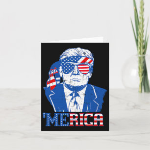 Merica Trump glücklich über den 4. Juli Trump - Am Karte