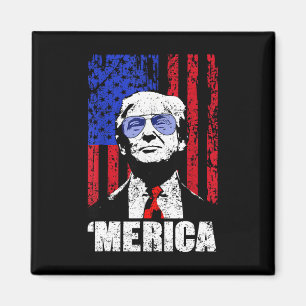 Merica Trump glücklich über den 4. Juli Trump - Am Magnet